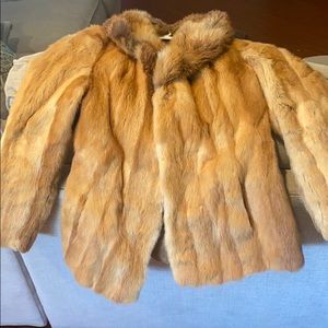 Fox fur coat